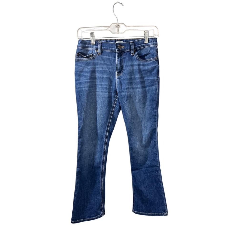 Crewcuts Girls Bootcut Jeans Size 14 Blue Adjustable Waist Classic Denim